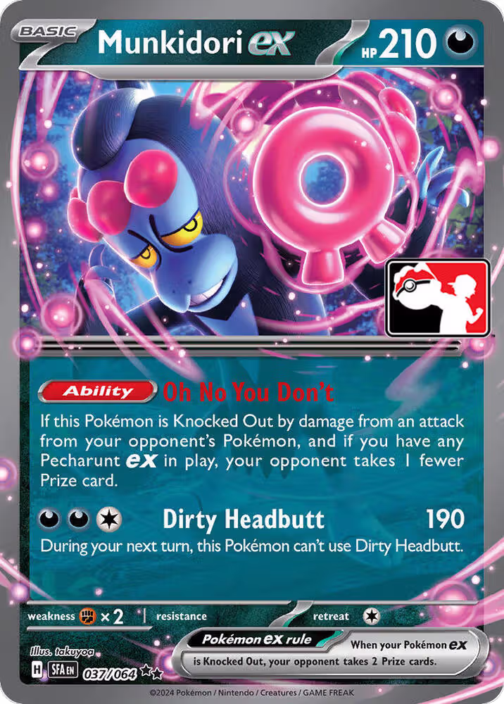 Munkidori ex - 037/064 (037/064), Prize Pack Series Cards — Pokémon card price