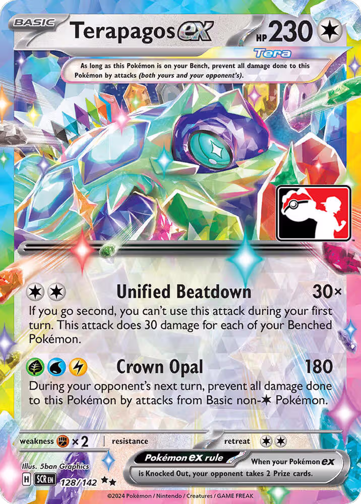 Terapagos ex - 128/142 (Prize Pack Series 6) (128/142), Prize Pack Series Cards — Pokémon card price