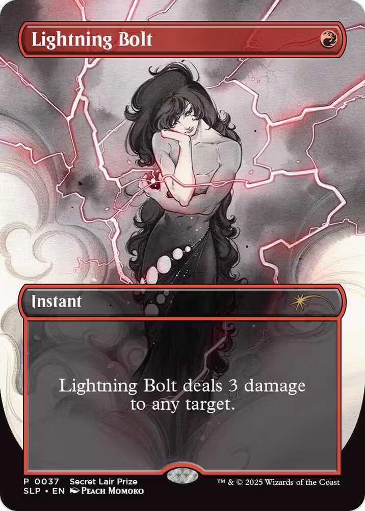 Lightning Bolt (0037) (37), Secret Lair Showdown — Magic card price