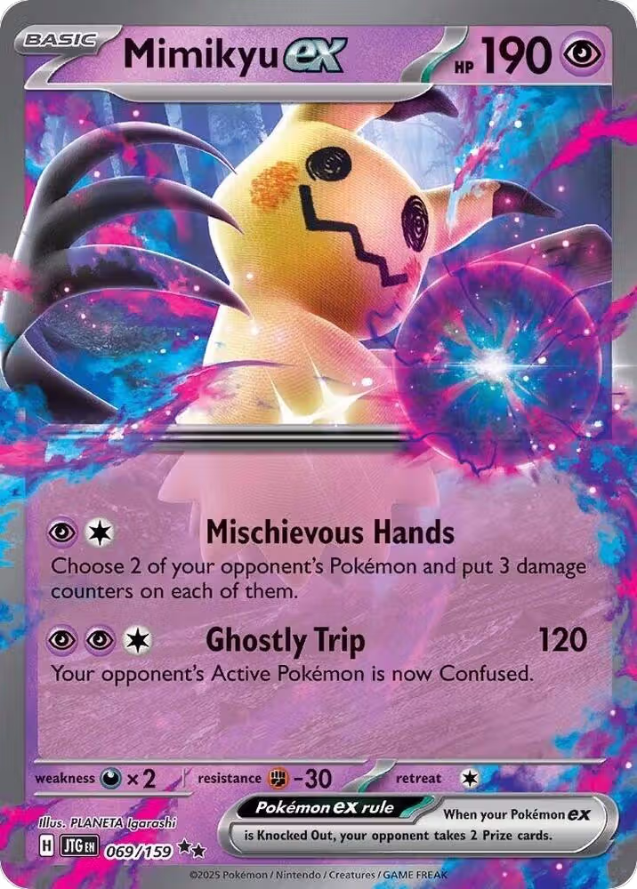 Mimikyu ex (069/159), Journey Together — Pokémon card price