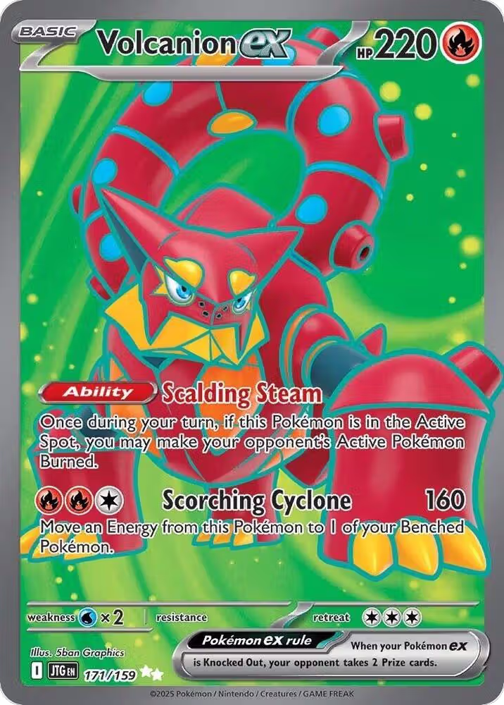 Volcanion ex - 171/159 (171/159), Journey Together — Pokémon card price