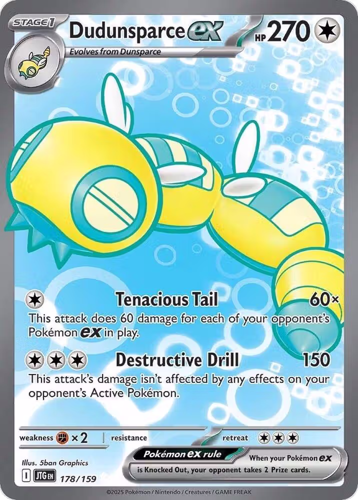 Dudunsparce ex - 178/159 (178/159), Journey Together — Pokémon card price