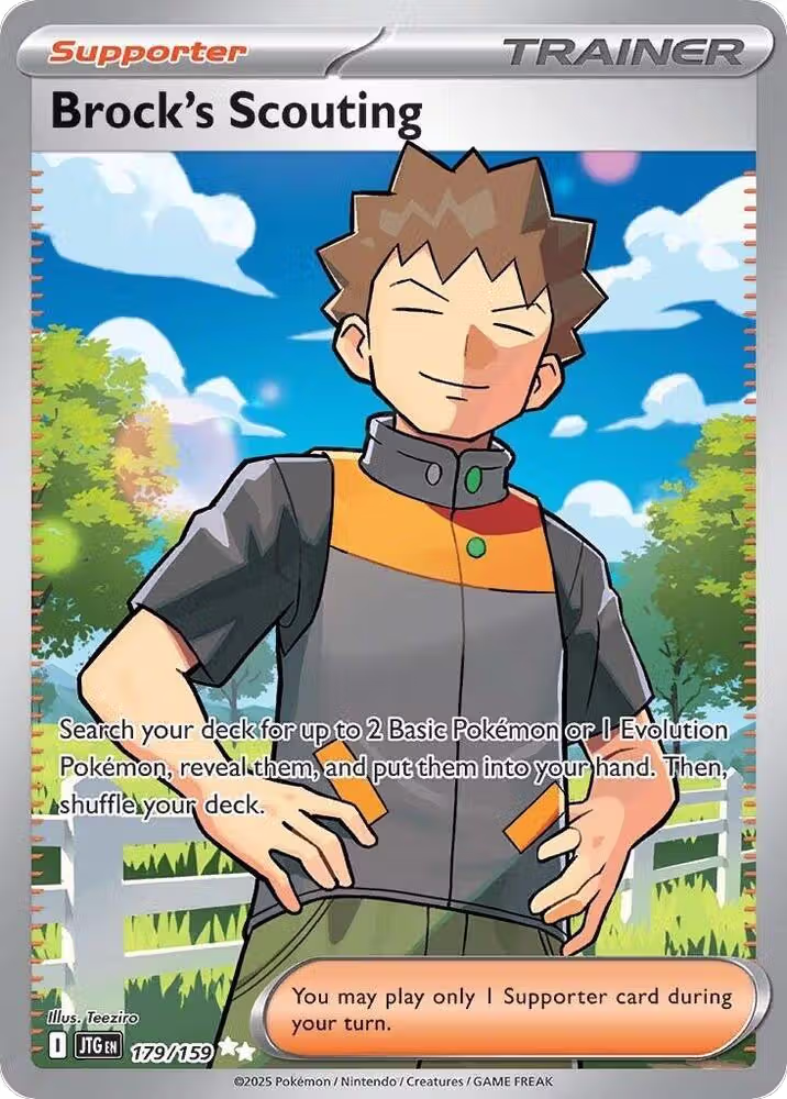 Brock's Scouting - 179/159 (179/159), Journey Together — Pokémon card price
