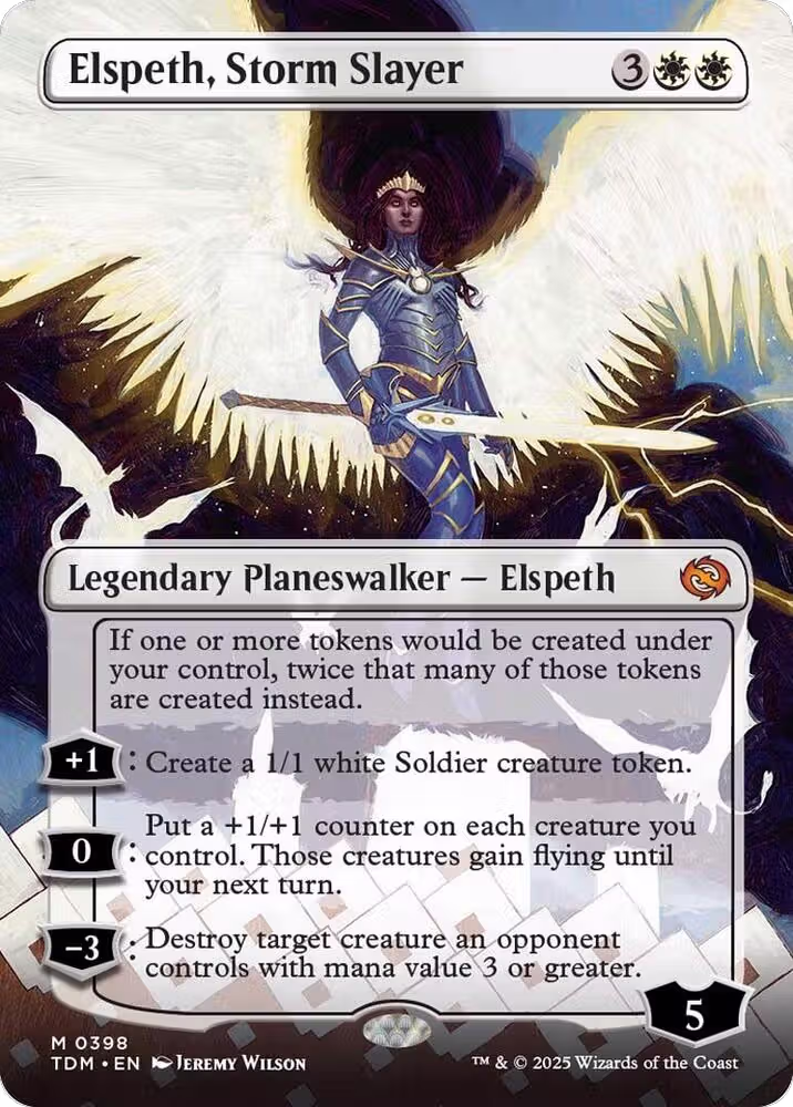Elspeth, Storm Slayer (Borderless) (398), Tarkir: Dragonstorm — Magic card price