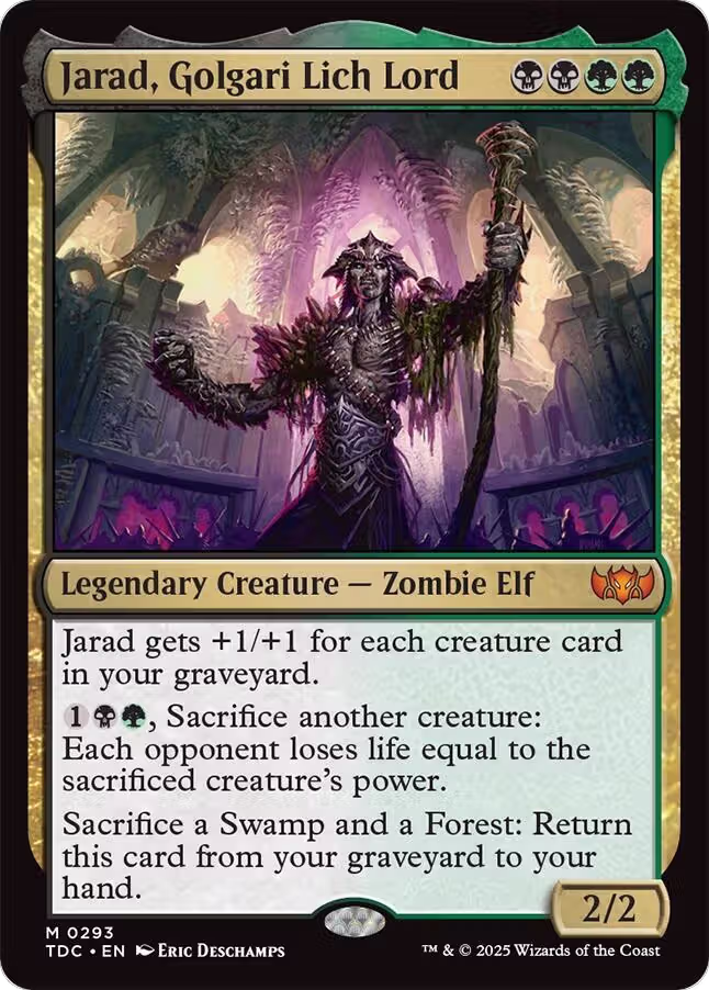 Jarad, Golgari Lich Lord (293), Commander: Tarkir: Dragonstorm — Magic card price