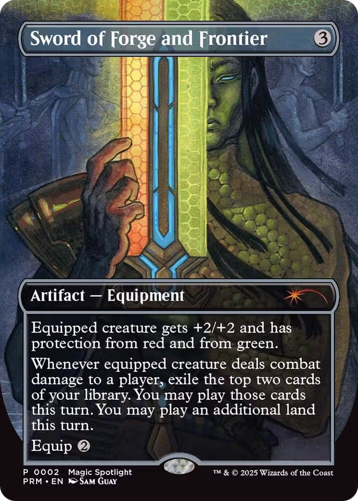 Sword of Forge and Frontier (Borderless) (2), Unique and Miscellaneous Promos — Magic card price