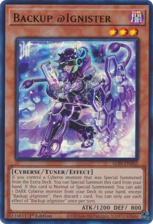 Backup @Ignister (ALIN-EN002), Alliance Insight — Yu-Gi-Oh! card price
