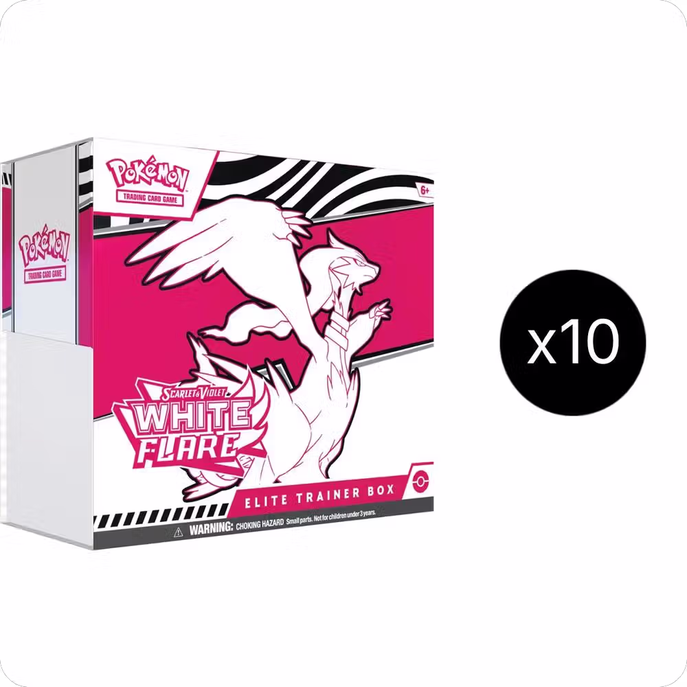 White Flare Elite Trainer Box Case, White Flare — Pokémon sealed product price