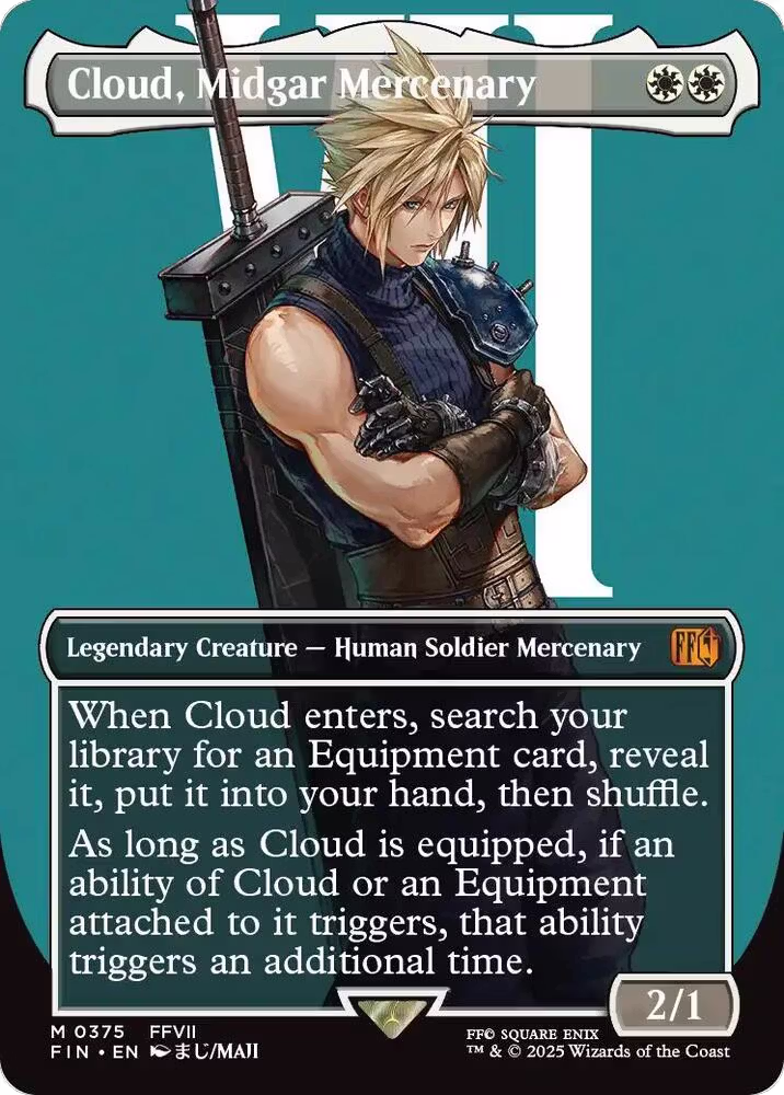 Cloud, Midgar Mercenary (Borderless) (375), FINAL FANTASY — Magic card price