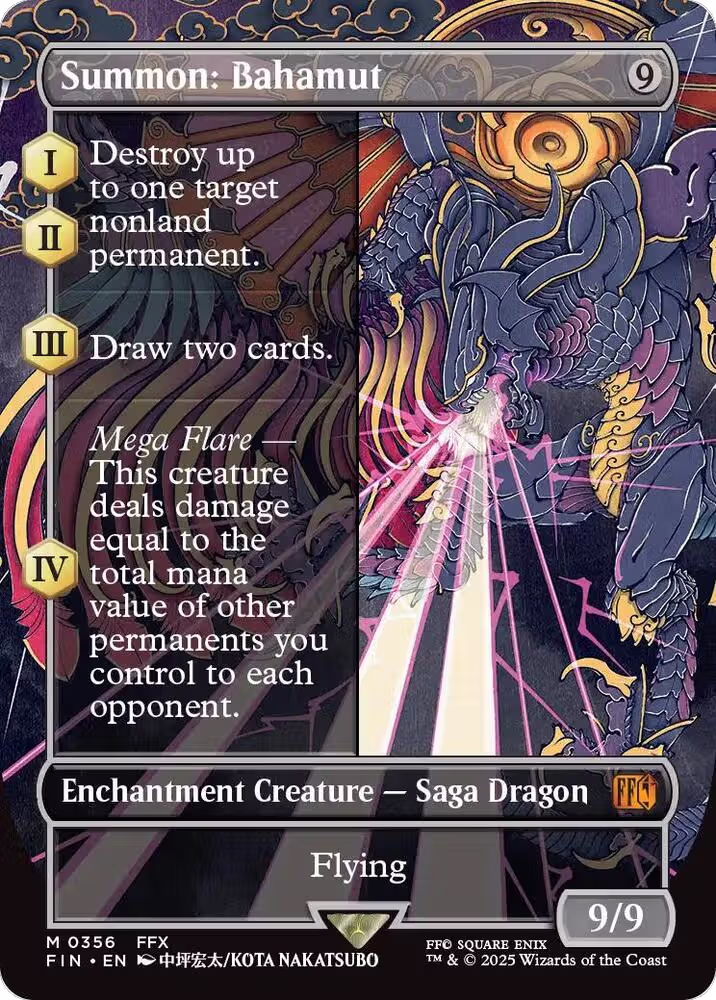 Summon: Bahamut (Borderless) (356), FINAL FANTASY — Magic card price