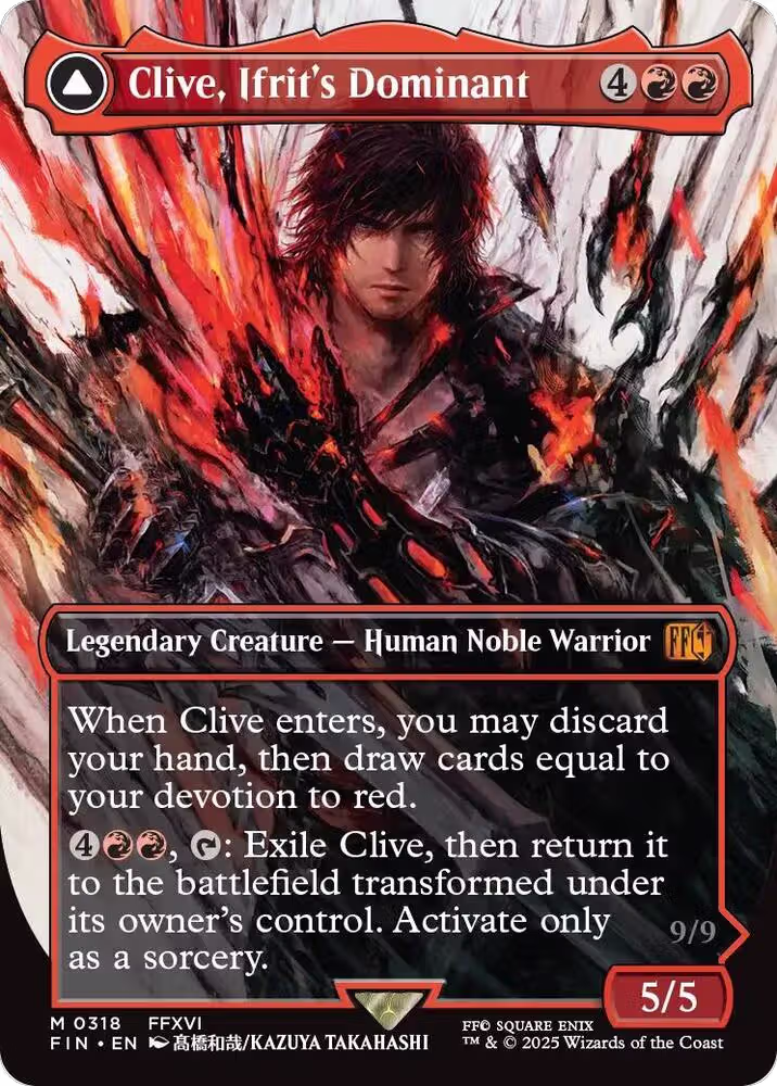 Clive, Ifrit's Dominant (0318) (Borderless) (318), FINAL FANTASY — Magic card price