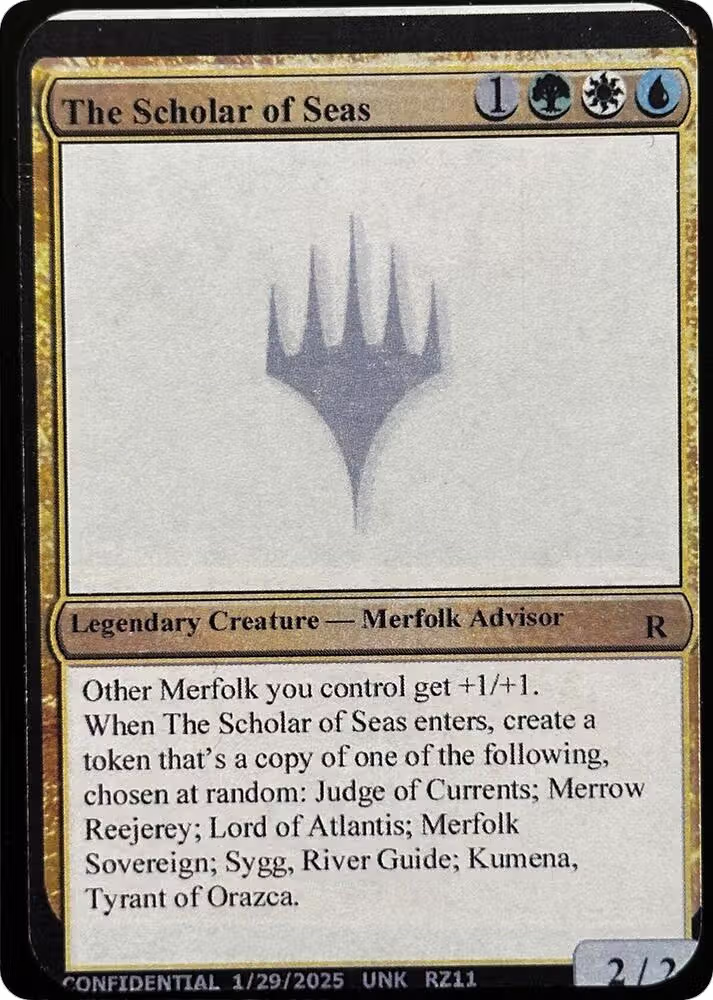 The Scholar of Seas, Un-Known Event Playtest Cards — Magic card price