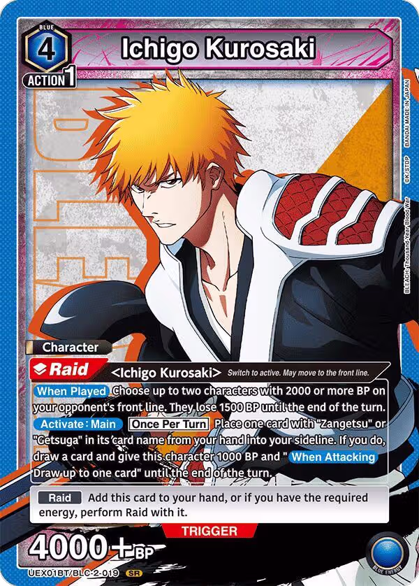 Ichigo Kurosaki (019) (UEX01BT/BLC-2-019), UEX01BT: BLEACH: Thousand-Year Blood War Vol.2 — Union Arena card price