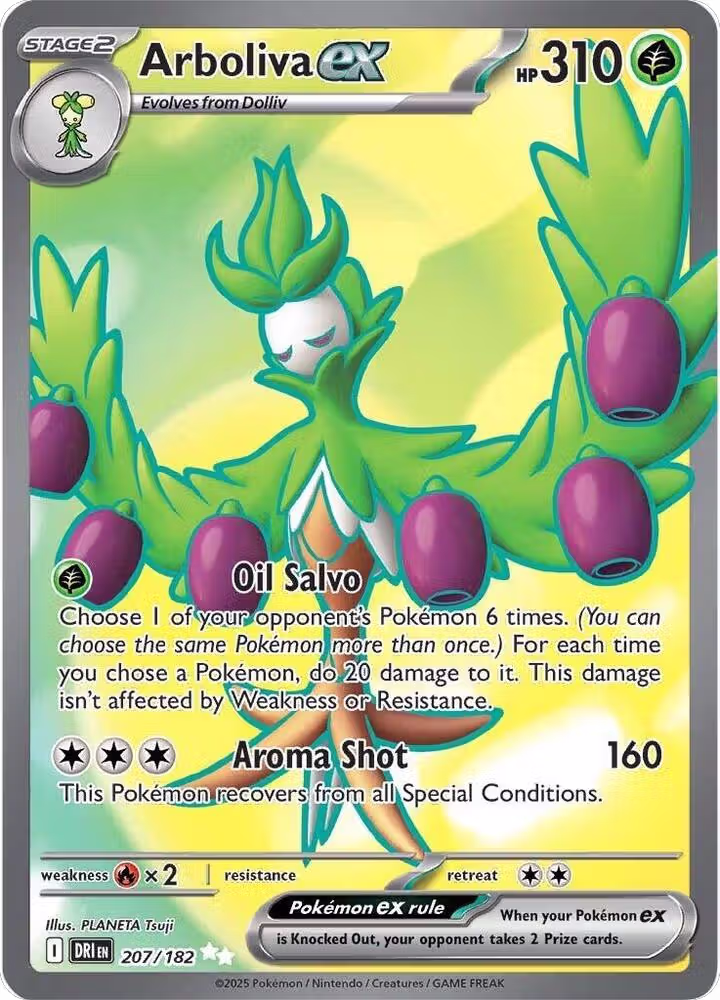 Arboliva ex - 207/182 (207/182), Destined Rivals — Pokémon card price