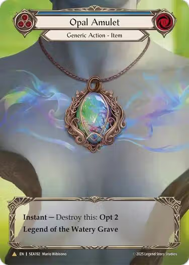 Opal Amulet (Treasure) (SEA192), High Seas — Flesh & Blood card price