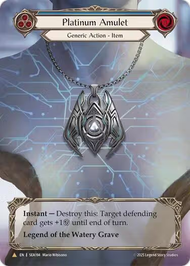 Platinum Amulet (Treasure) (SEA194), High Seas — Flesh & Blood card price