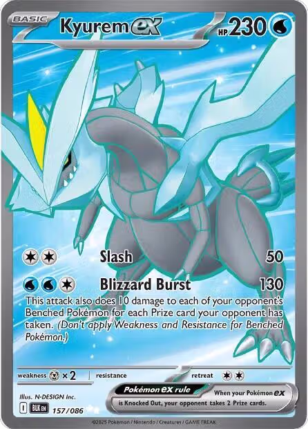 Kyurem ex - 157/086 (157/086), Black Bolt — Pokémon card price