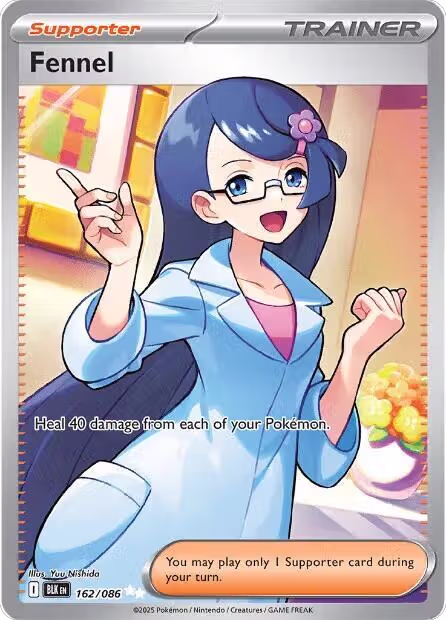 Fennel - 162/086 (162/086), Black Bolt — Pokémon card price