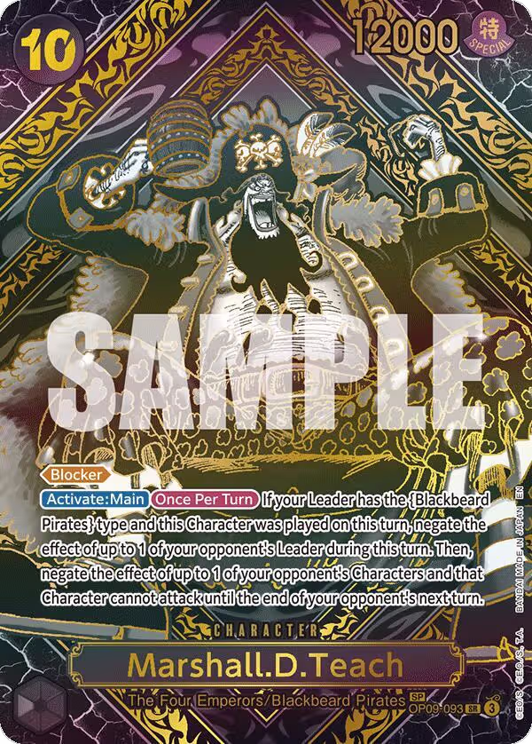 Marshall.D.Teach (SP) (Gold) (OP09-093), Legacy of the Master — One Piece card price