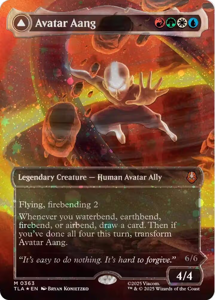 Avatar Aang (Raised Foil) (363), Avatar: The Last Airbender — Magic card price