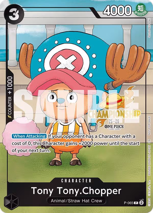 Tony Tony.Chopper (CS 25-26 Event Pack) (P-065), One Piece Promotion Cards — One Piece card price
