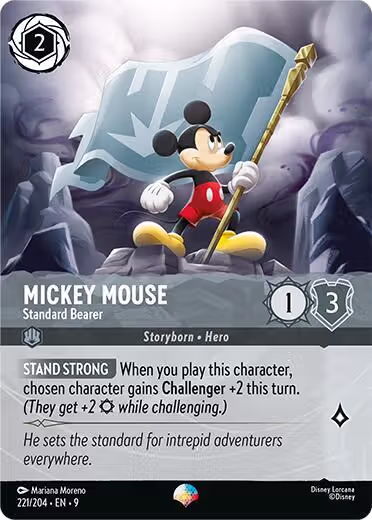 Mickey Mouse - Standard Bearer (Epic) (221/204), Fabled — Lorcana card price