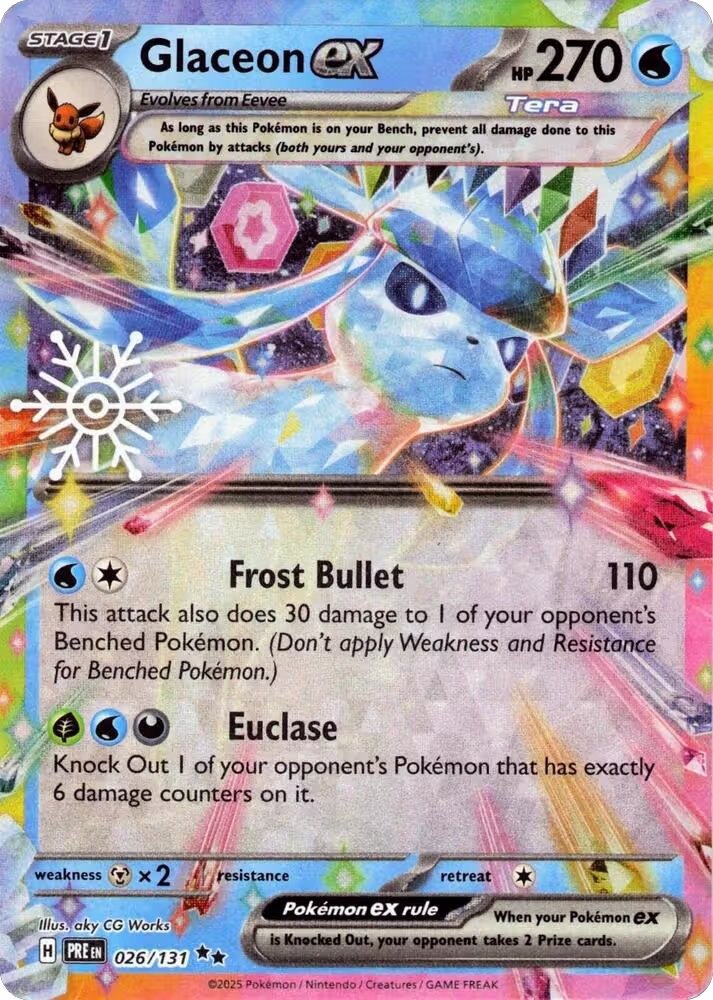 Glaceon ex - 026/131 (Holiday Calendar) (026/131), Miscellaneous Cards & Products — Pokémon card price