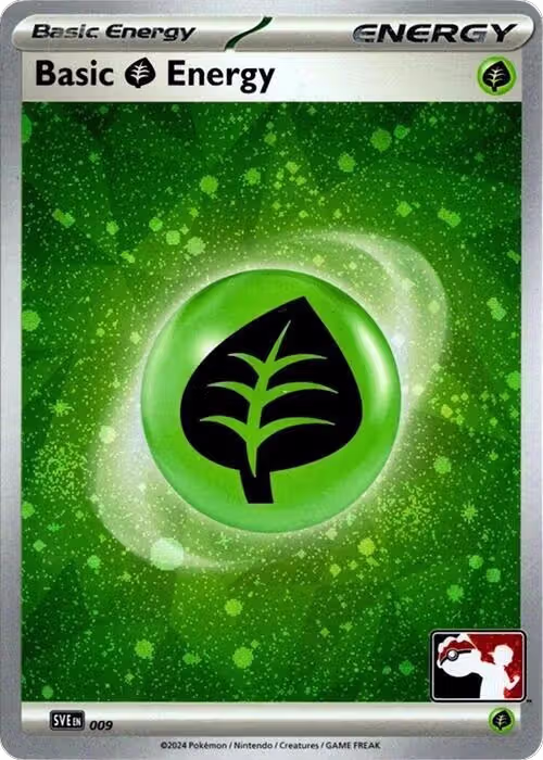 Basic Grass Energy - 009 (Cosmos Holo) (009), Prize Pack Series Cards — Pokémon card price