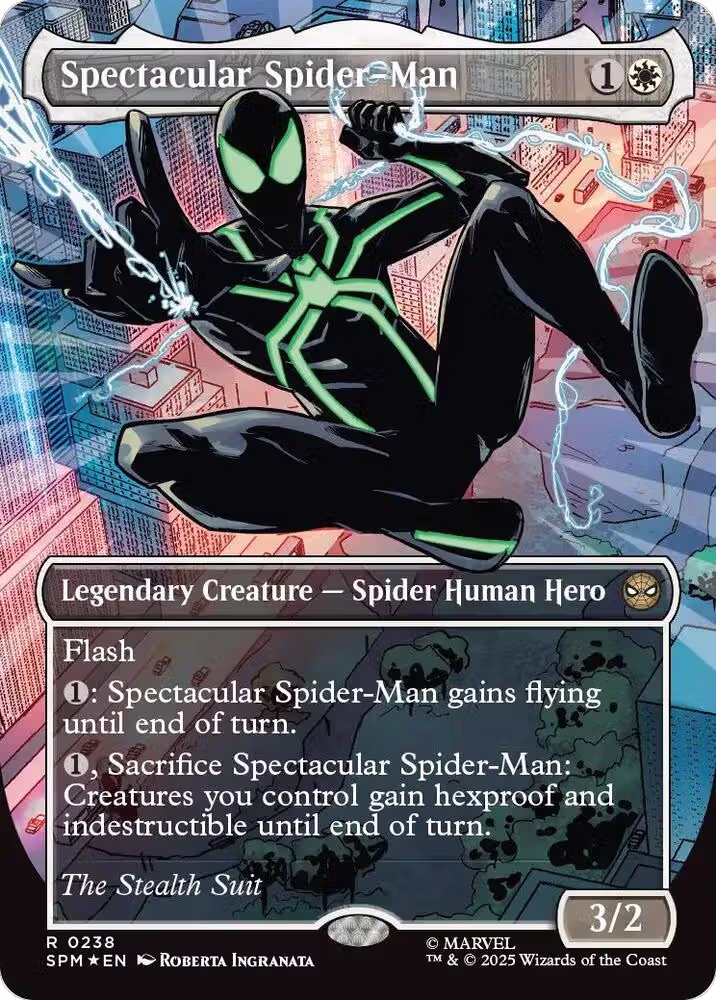 Spectacular Spider-Man (0238) (Borderless) (Textured Foil) (238), Marvel's Spider-Man — Magic card price