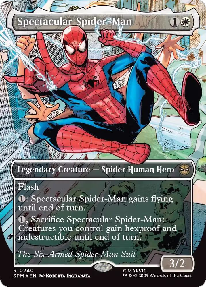 Spectacular Spider-Man (0240) (Borderless) (Textured Foil) (240), Marvel's Spider-Man — Magic card price