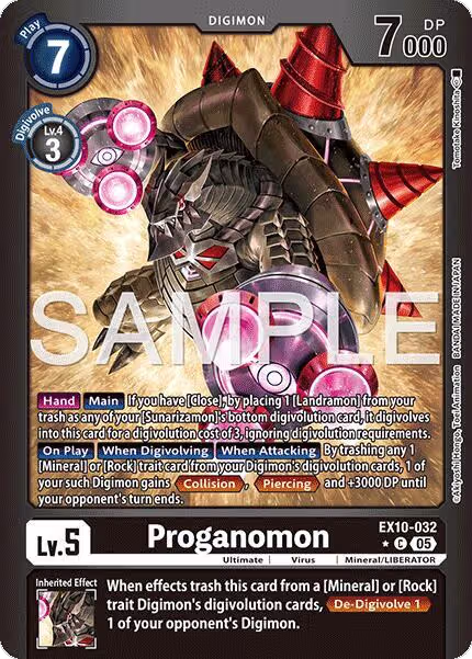 Proganomon (Limited Foil) (EX10-032 C), Sinister Order — Digimon card price
