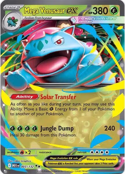 Mega Venusaur ex - 003/132 (003/132), Mega Evolution — Pokémon card price