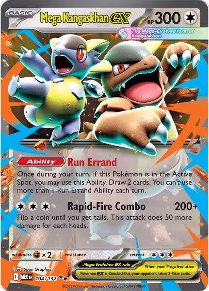 Mega Kangaskhan ex - 104/132 (104/132), Mega Evolution — Pokémon card price