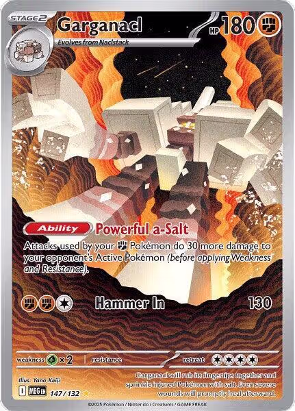 Garganacl - 147/132 (147/132), Mega Evolution — Pokémon card price