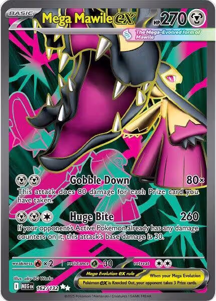 Mega Mawile ex - 162/132 (162/132), Mega Evolution — Pokémon card price