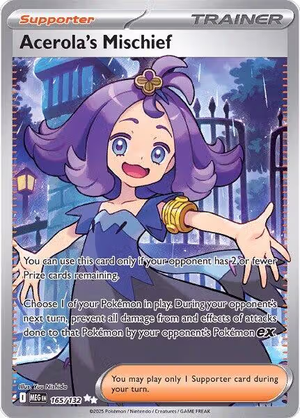 Acerola's Mischief - 165/132 (165/132), Mega Evolution — Pokémon card price