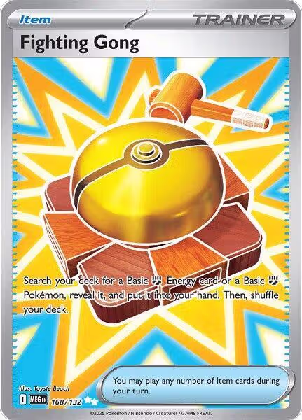 Fighting Gong - 168/132 (168/132), Mega Evolution — Pokémon card price