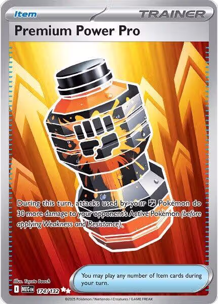 Premium Power Pro - 174/132 (174/132), Mega Evolution — Pokémon card price