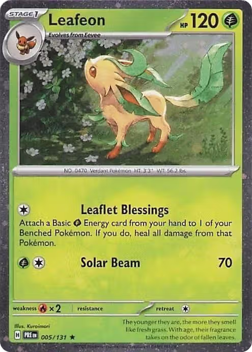 Leafeon - 005/131 (Cosmos Holo) (005/131), Miscellaneous Cards & Products — Pokémon card price