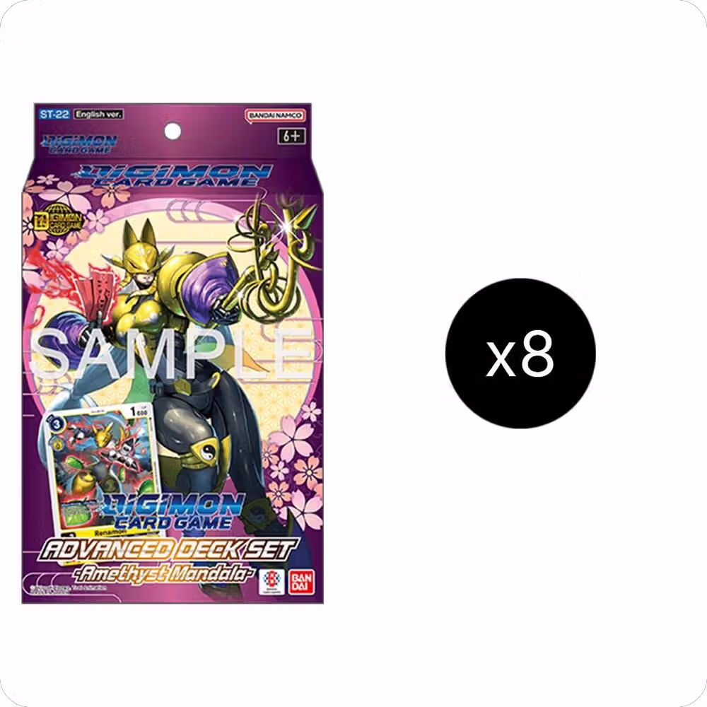 Amethyst Mandala Advanced Starter Deck Display, Starter Deck 22: Amethyst Mandala Advanced Deck Set — Digimon card price