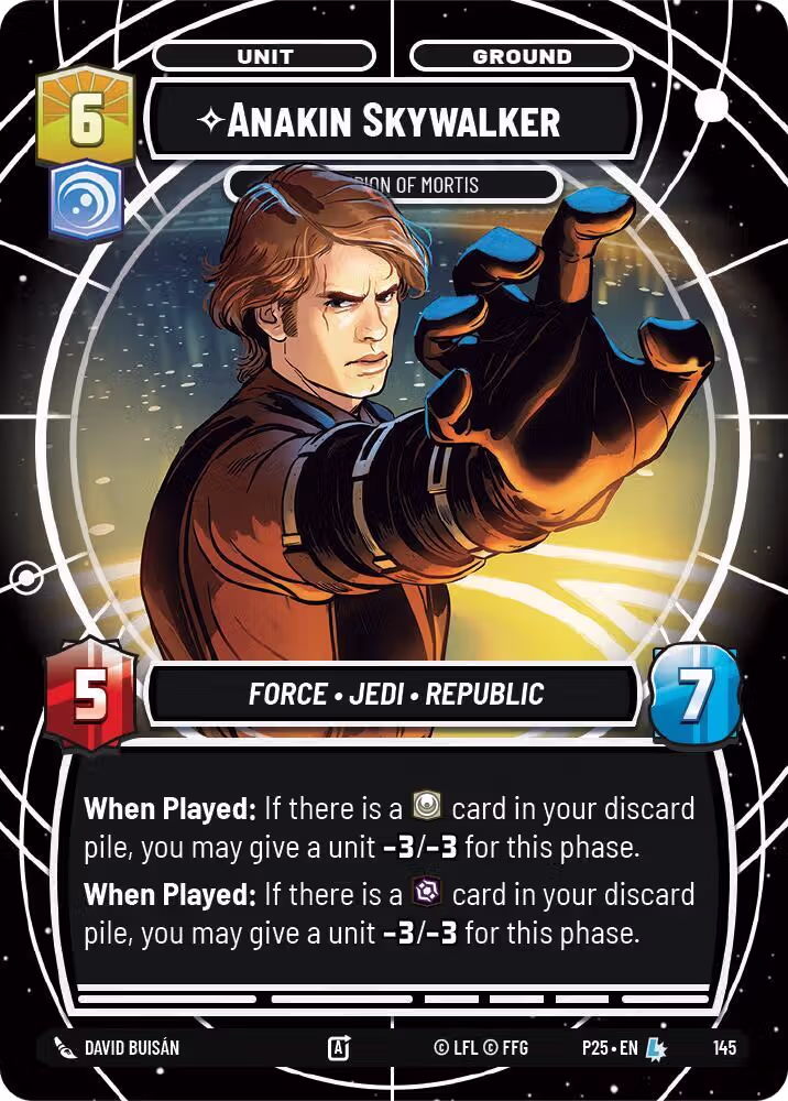 Anakin Skywalker - Champion of Mortis (145), Sector and Regional Promos: Season 1 — Star Wars card price