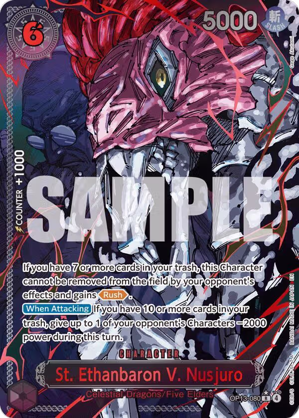 St. Ethanbaron V. Nusjuro (Parallel) (OP13-080), Carrying On His Will — One Piece card price