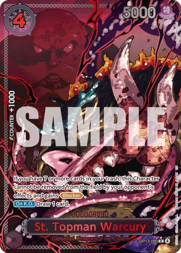 St. Topman Warcury (Parallel) (OP13-089), Carrying On His Will — One Piece card price