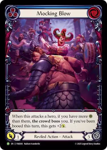 Mocking Blow (Blue) - FAB383 (FAB383), Flesh and Blood: Promo Cards — Flesh & Blood card price