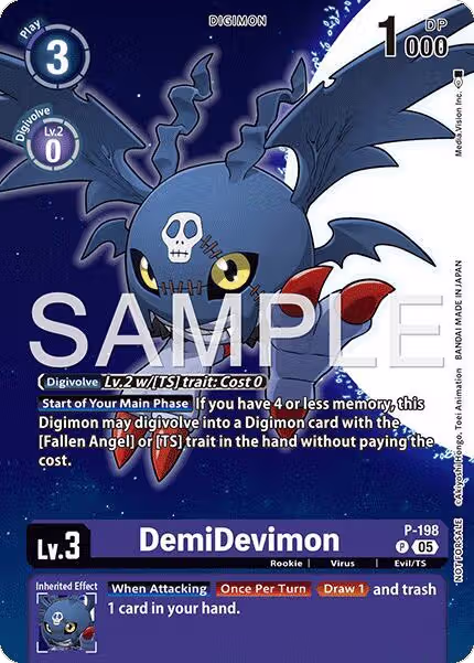 DemiDevimon (Digimon Story: Time Stranger Promo Pack) (P - 198), Digimon Promotion Cards — Digimon card price