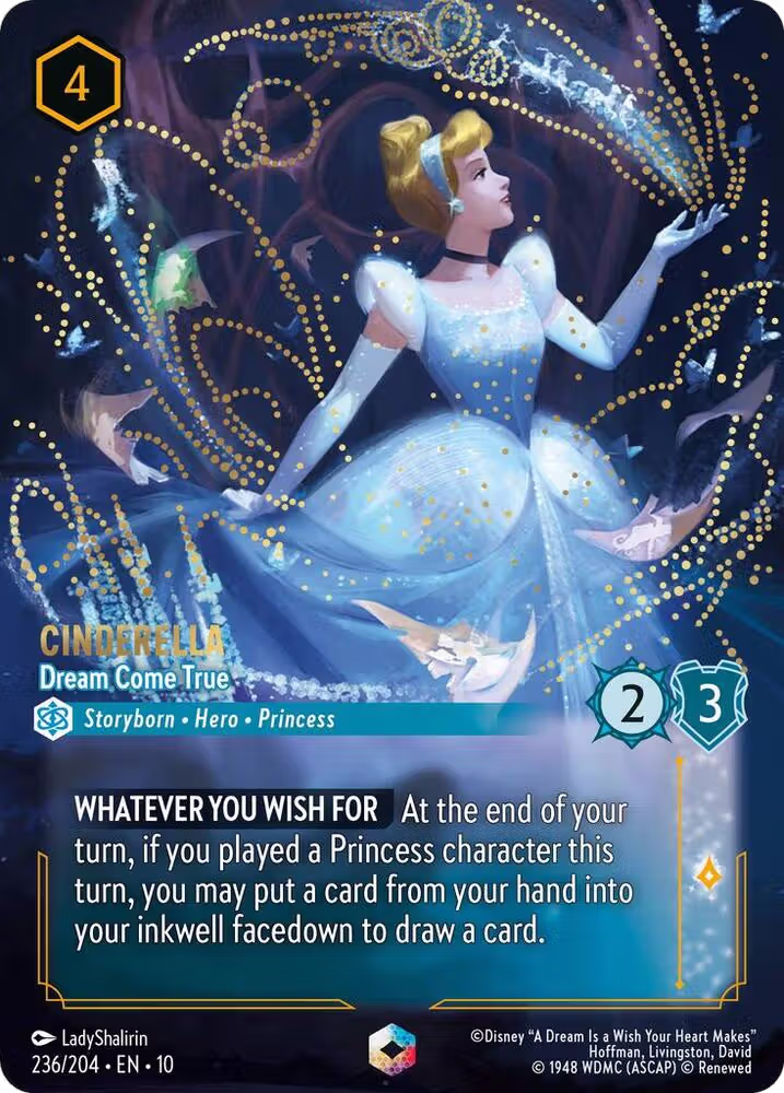 Cinderella - Dream Come True (Enchanted) (236/204), Whispers in the Well — Lorcana card price