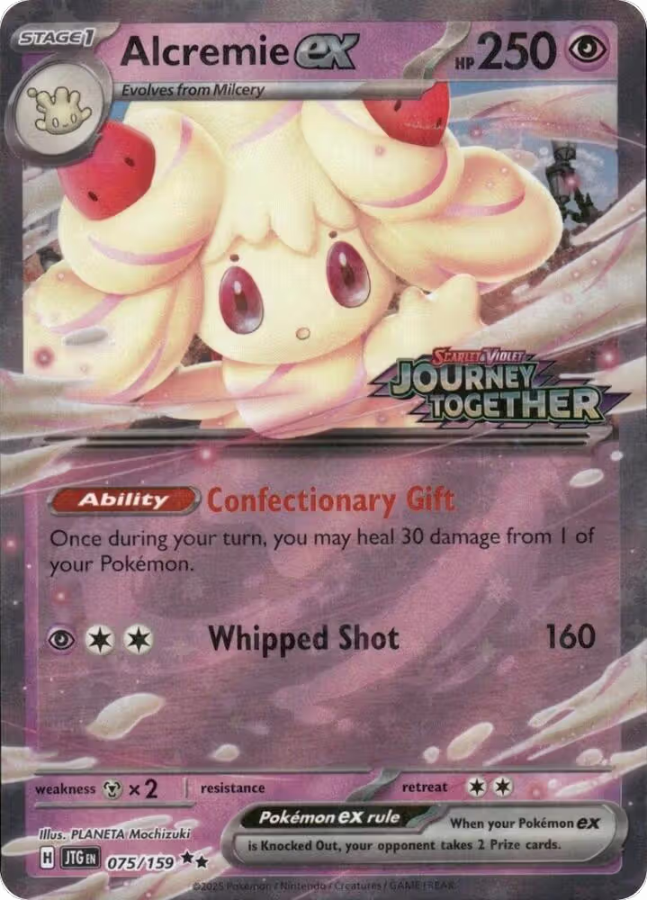 Alcremie ex (Journey Together Stamped) (075/159), Miscellaneous Cards & Products — Pokémon card price