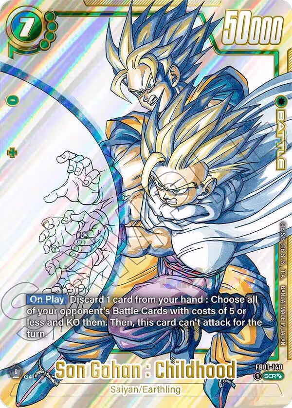 Son Gohan : Childhood - FB01-140 (FB01-140), Manga Booster 02 — DB Fusion card price