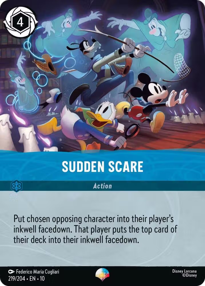 Sudden Scare (Epic) (219/204), Whispers in the Well — Lorcana card price