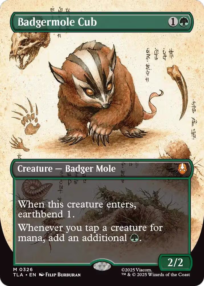 Badgermole Cub (Borderless) (326), Avatar: The Last Airbender — Magic card price